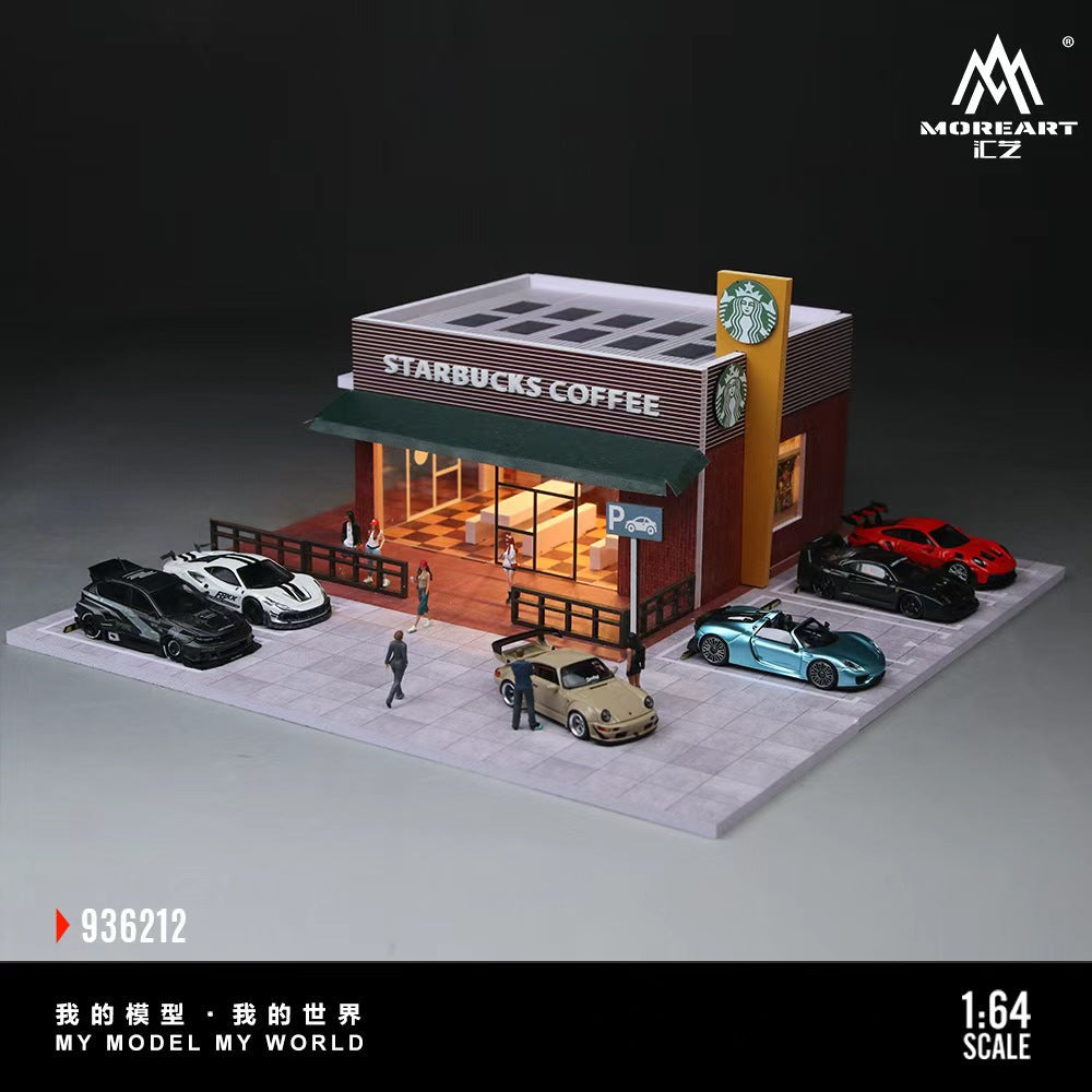 MoreArt 1:64 STARBUCKS STORE MINIATURE SCENE MO936212