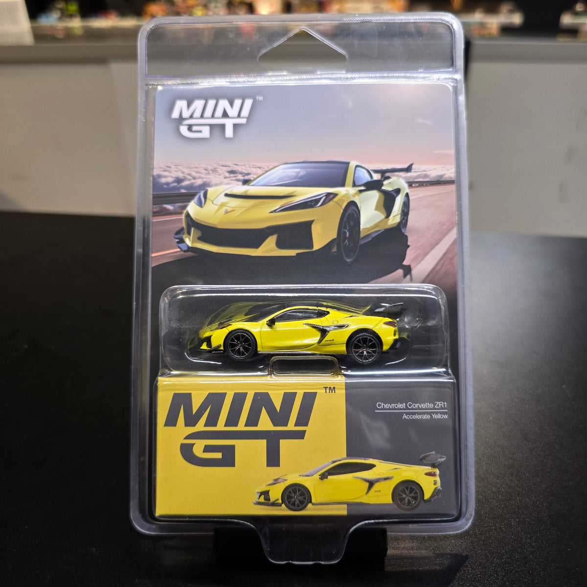 Mini GT 1:64 Chevrolet Corvette ZR1- Accelerate Yellow 1158