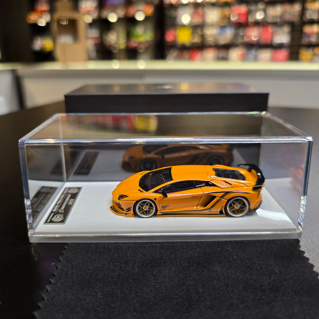 Rotating Wheel 1:64 Alloy Car Model Rowen Aventador S