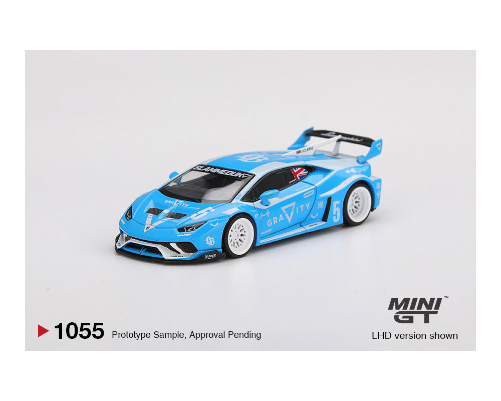 Mini GT 1:64 LB★WORKS Lamborghini Huracán GT GRAVITY – Blue 1055