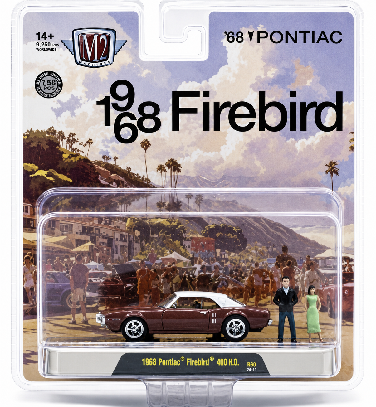 M2 Machines 1:64 Diorama 2026 Release 21 1968 Pontiac Firebird 400 H.O.