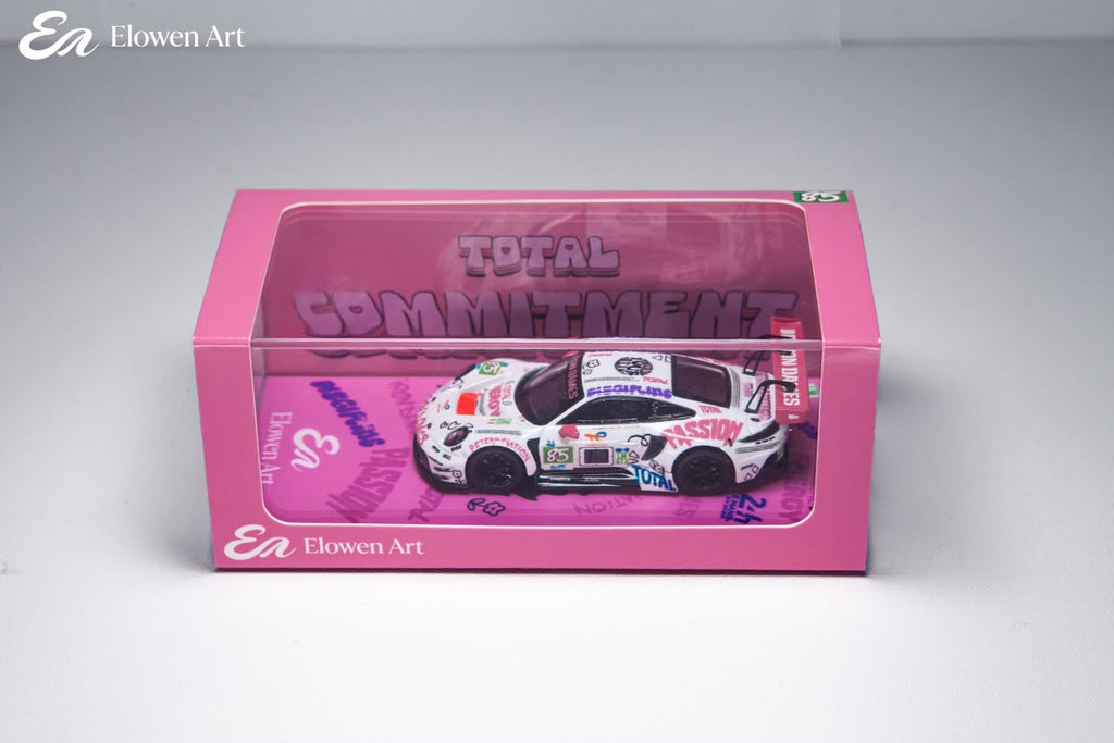 Elowen Art 1:64 Porsche 911 GT3 Diecast Model Iron Dames #85