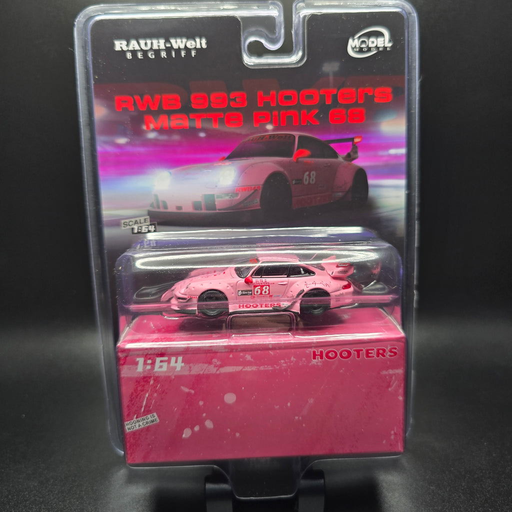 MODELMODEL 1/64 RWB 993 Hooters Matte Pink 68 (Blister Pack) MM64-RWB993-013