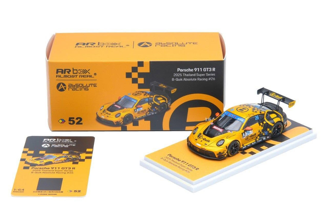 Almost Real 1/64 Porsche 911 GT3 R 2025 Thailand Super Series B-Quik Absolute Racing
#26 640005001