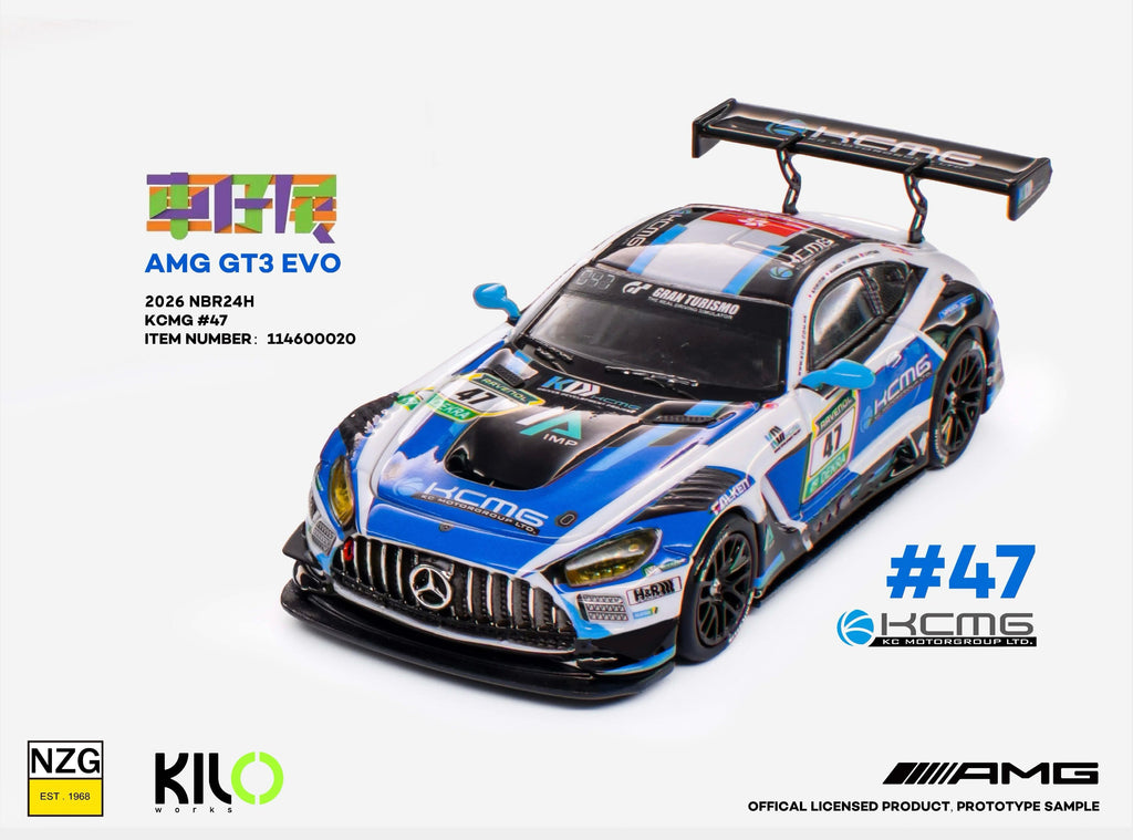 KILO Works 1/64 AMG GT3 EVO KCMG 2026 Nürburgring 24H Hong Kong Toycar Salon Exclusive