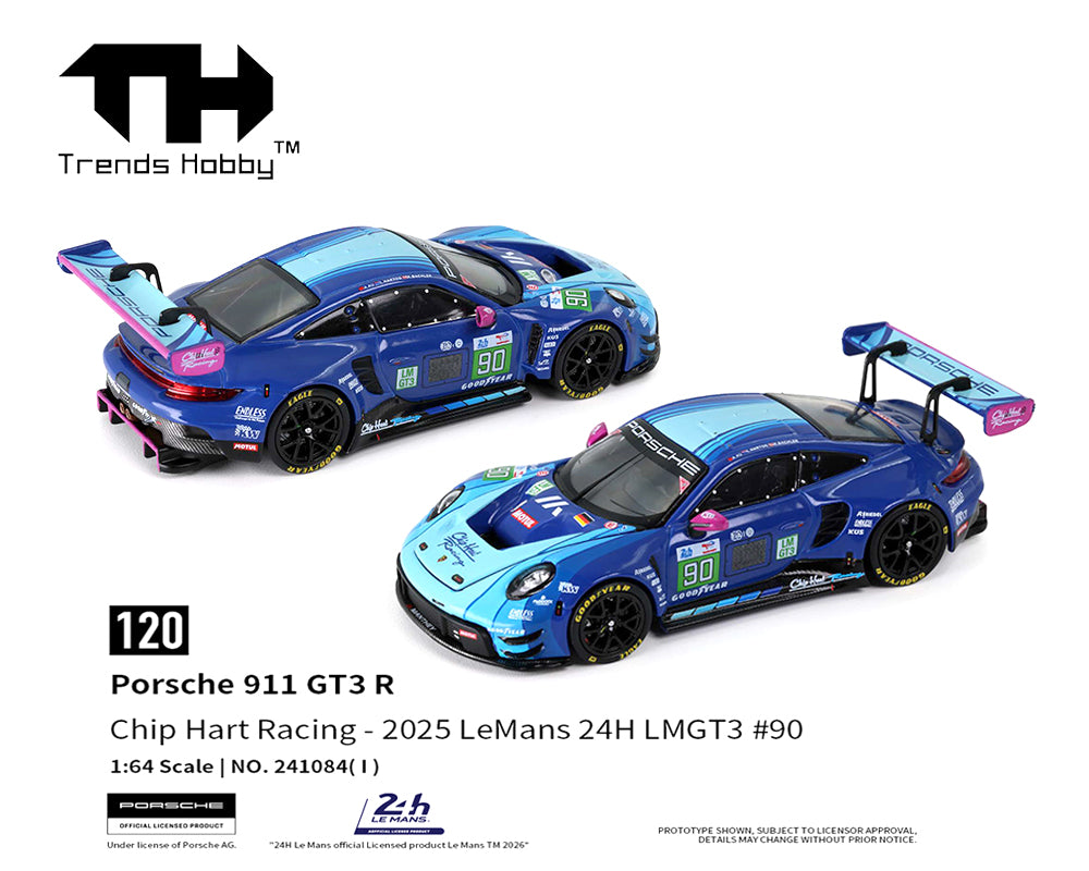 Trends Hobby 1/64 Porsche 911 GT3 R - LeMans 24H 2025 #90 241084(I)