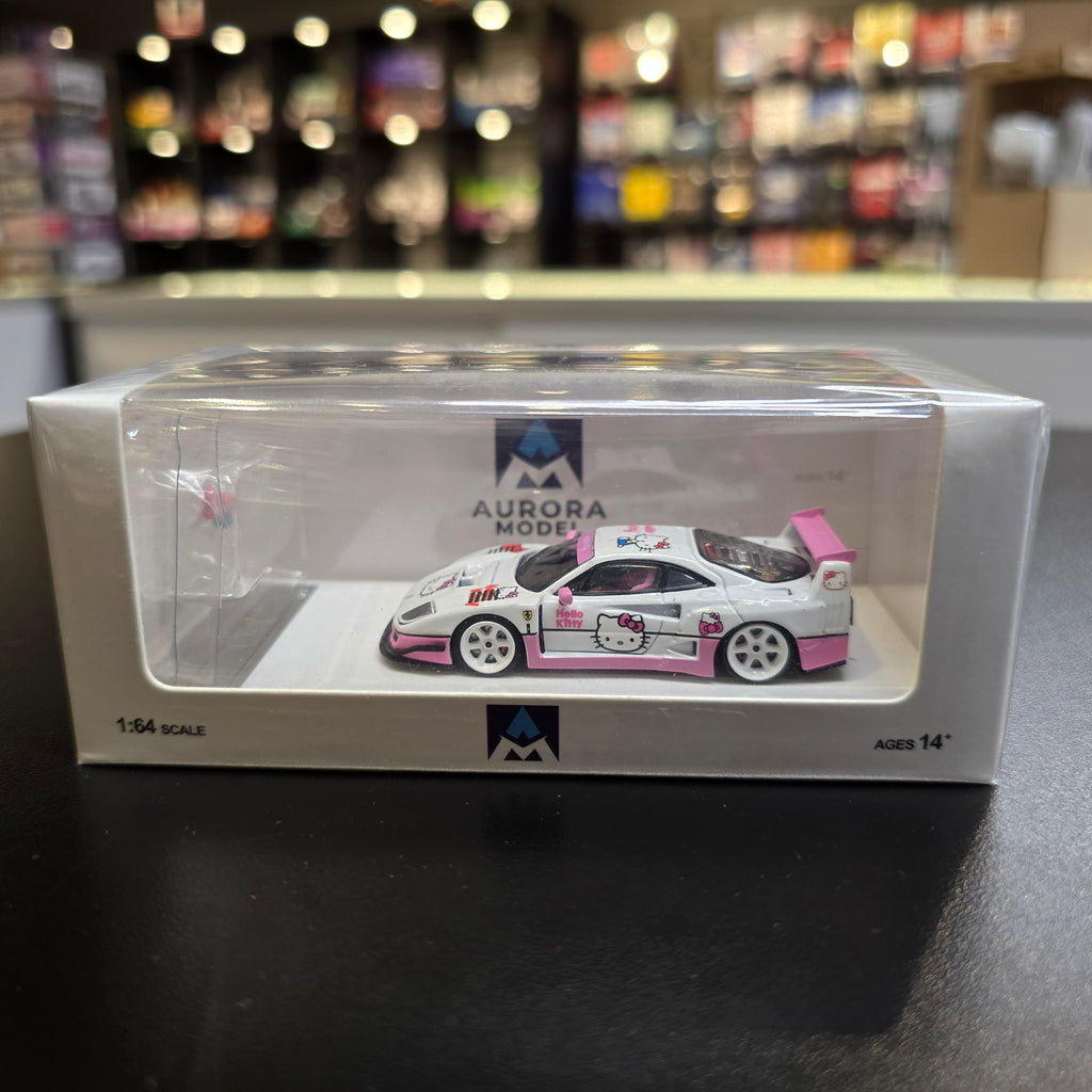 Aurora Model 1:64 Ferrari F40 Modified Pink Kitty with Figure