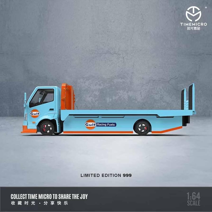 Time Micro Gulf Racing Hino H300 Flatbed Hauler