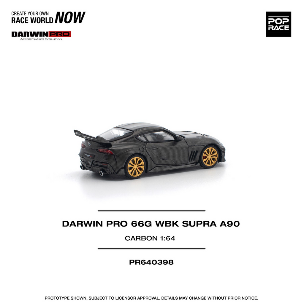 POP RACE 1/64 DARWIN PRO 66G WBK SUPRA A90 CARBON EDITION PR640398