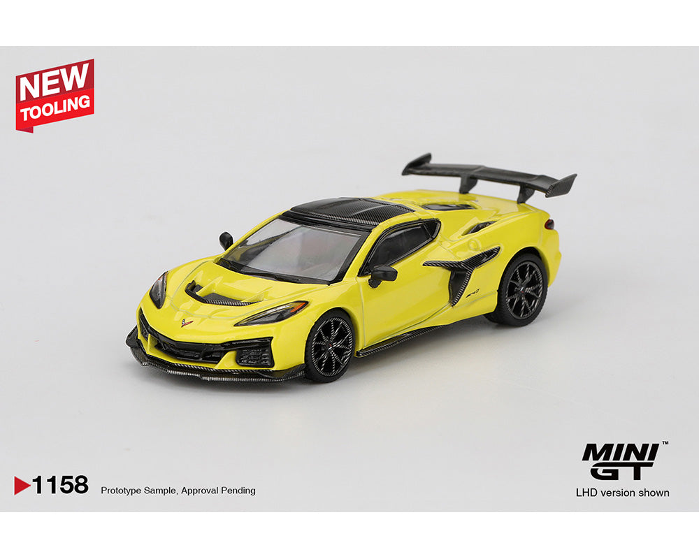 Mini GT 1:64 Chevrolet Corvette ZR1- Accelerate Yellow 1158