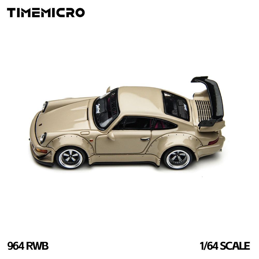 TimeMicro 1:64 RWB 964 Light Brown Alloy Car Model