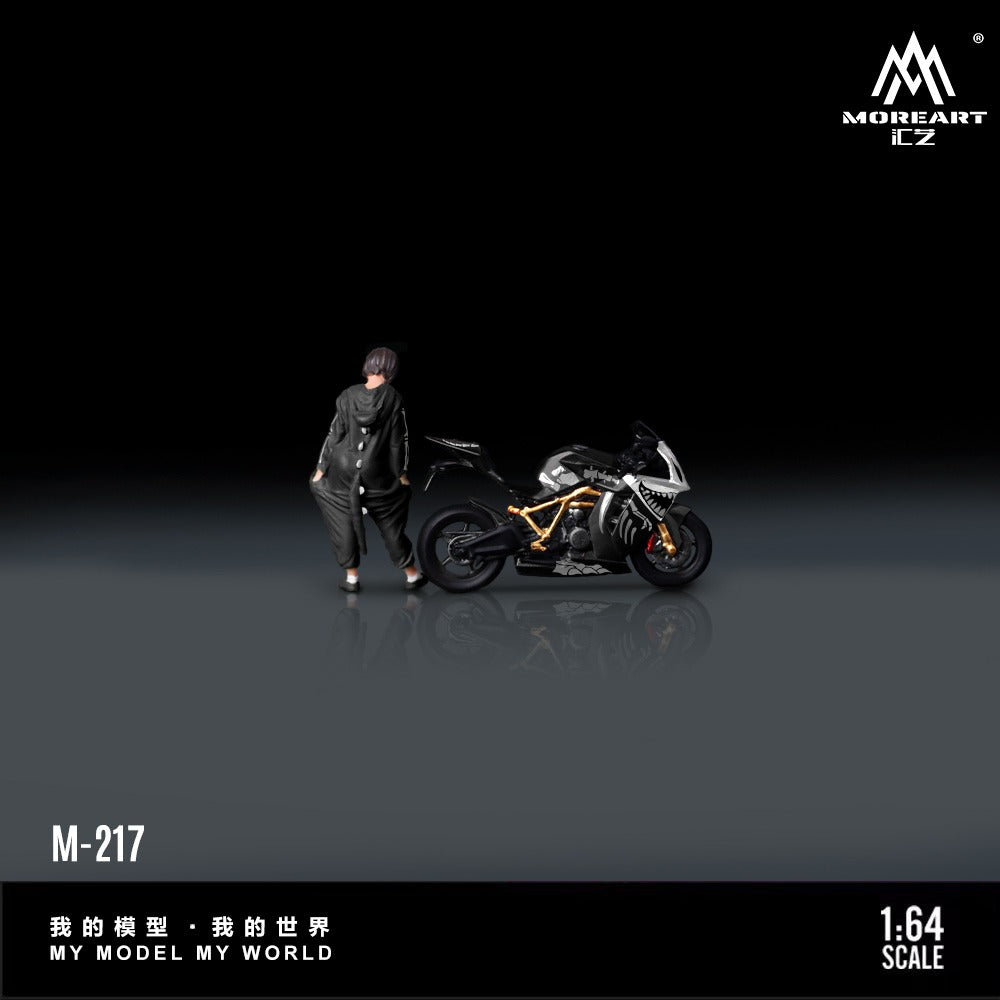 MoreArt 1:64 KTM1190 "Bone Dragon" Motorcycle Action Figure Resin Model