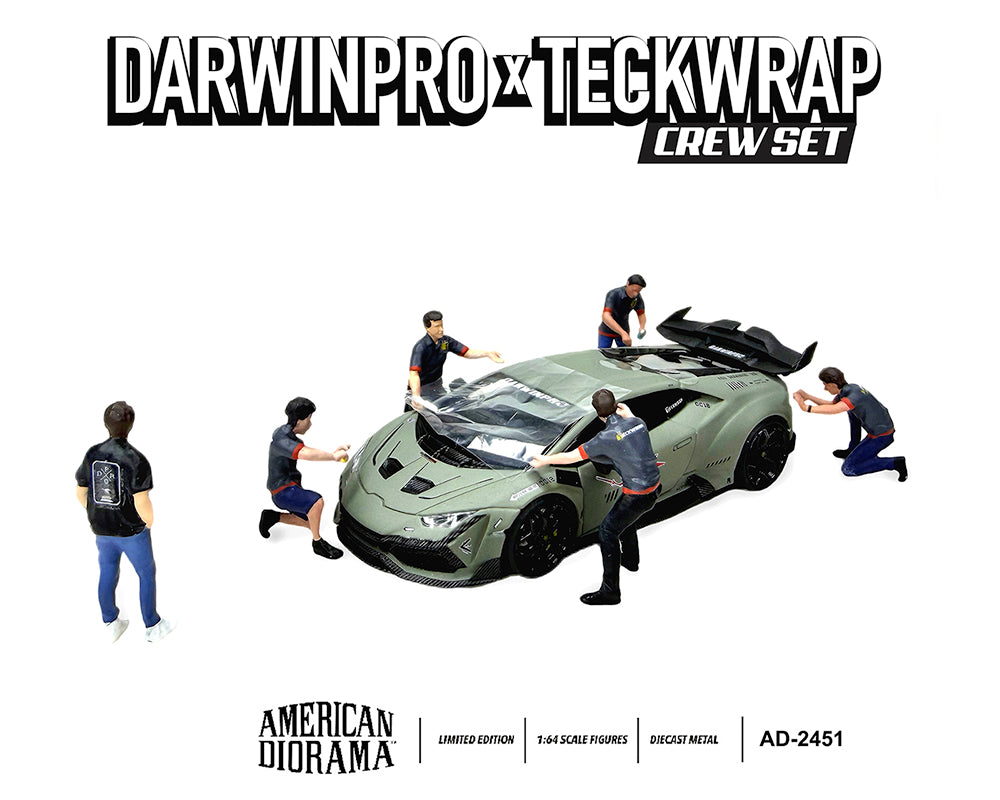 American Diorama 1:64 Figures Set DarwinPro x Teckwrap Crew – MiJo Exclusives – Limited Edition