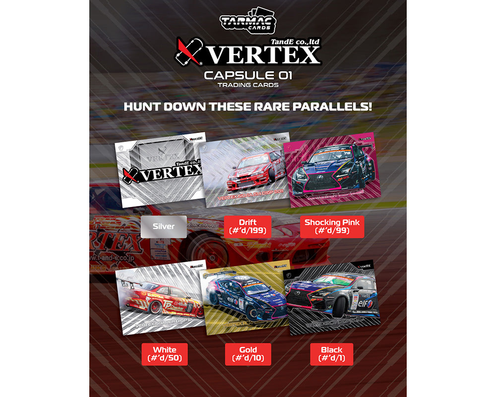 Tarmac Cards Vertex Capsule Collection Collectible Trading Cards Vol. 01 – Limited Edition Box