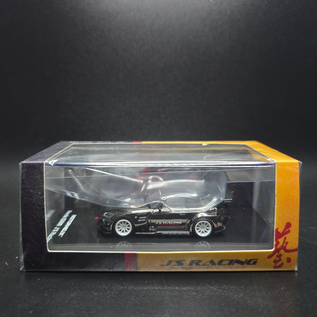 Motorhelix 1/64 Honda S2000 J's racing Customized Black Chrome