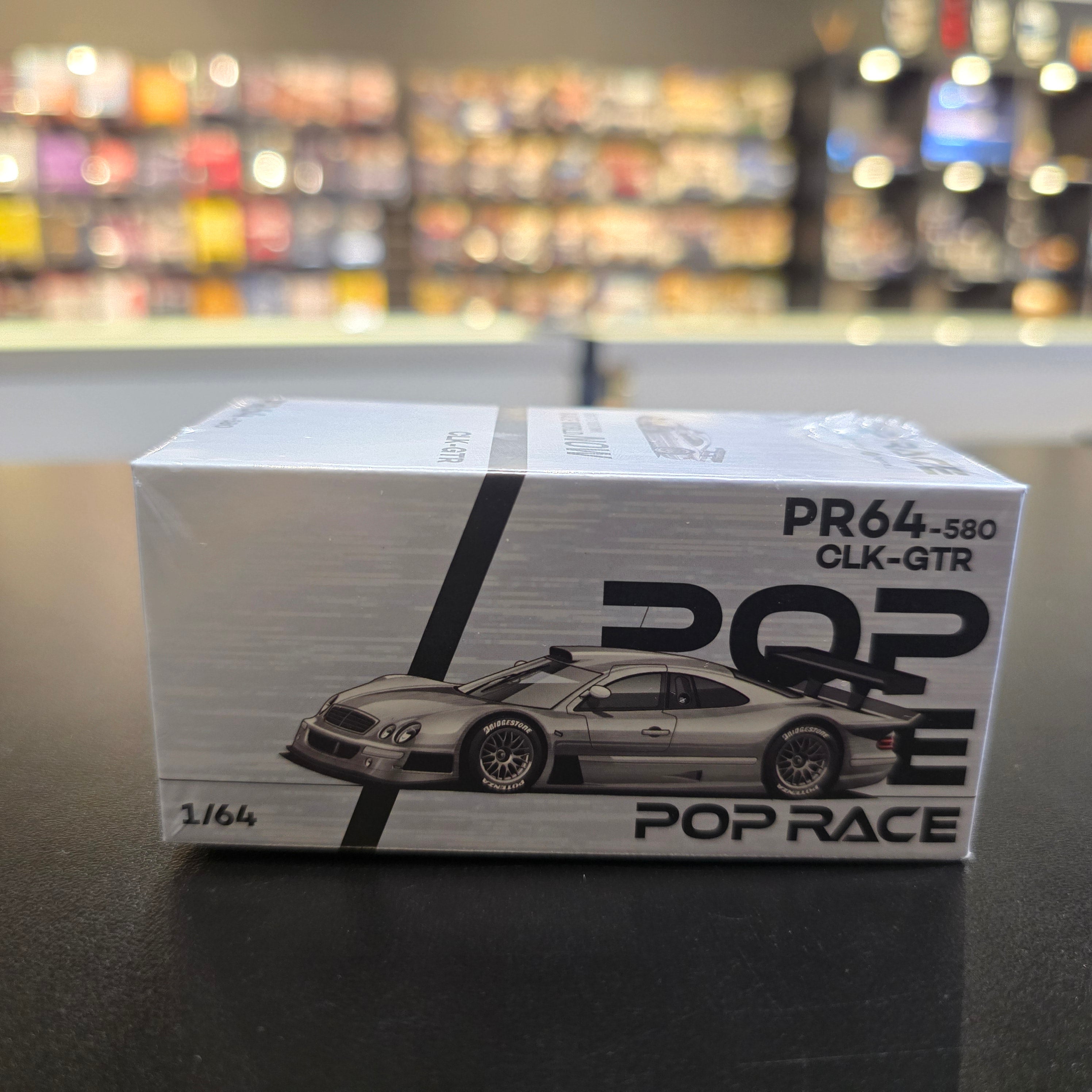 POP RACE Mercedes CLK-GTR Raw Metal (PR64-580) | 2026 HK Toy Car Salon