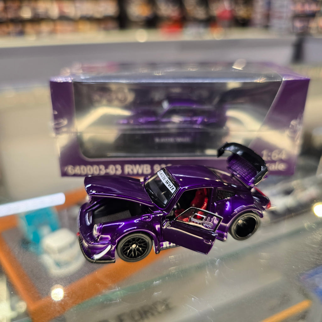 TPC FG RWB 930, Fully Opening parts Diecast Model 1:64 Purple