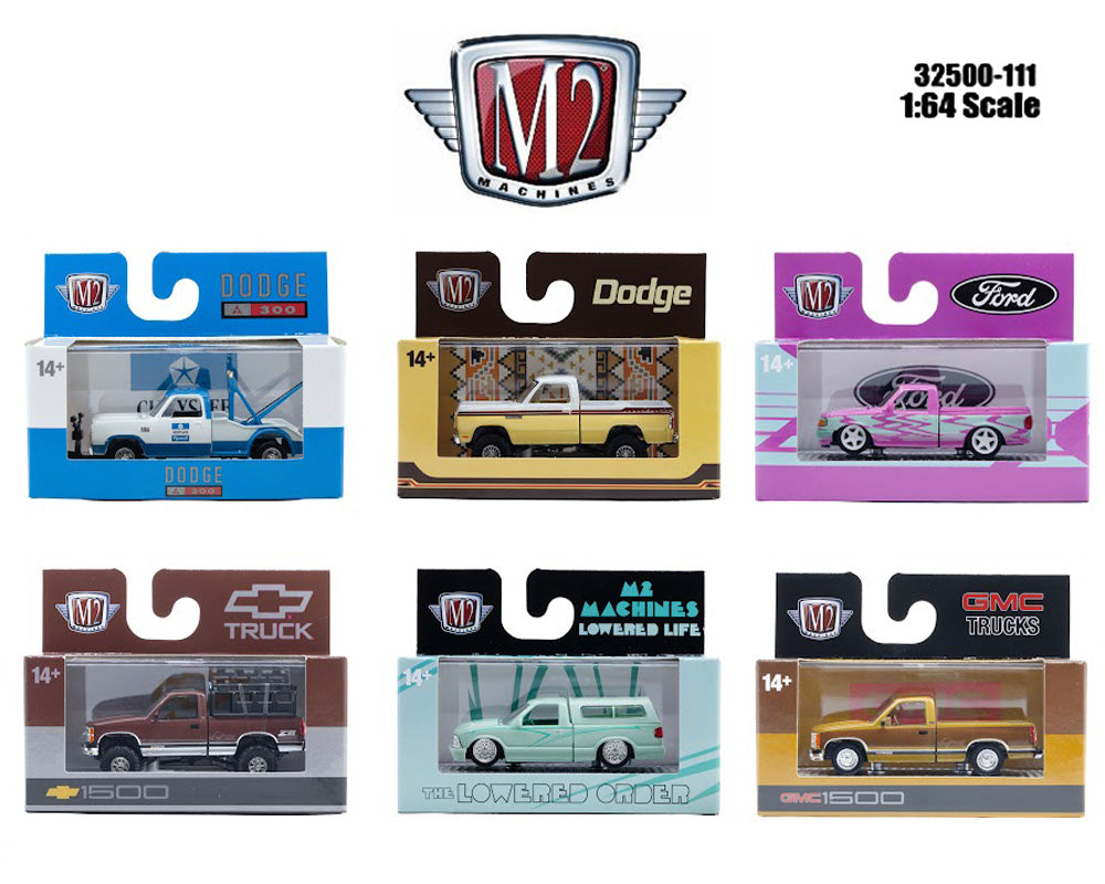 M2 Machines 1:64 Auto-Thentics Release 111 Assortment 2026 Full Set of 6