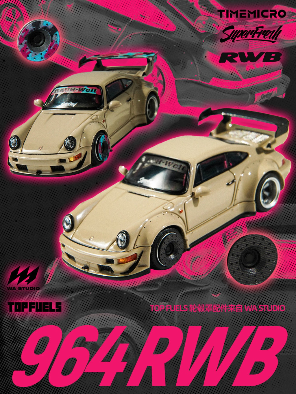 Top Fuels Hub Covers for Timemicro RWB