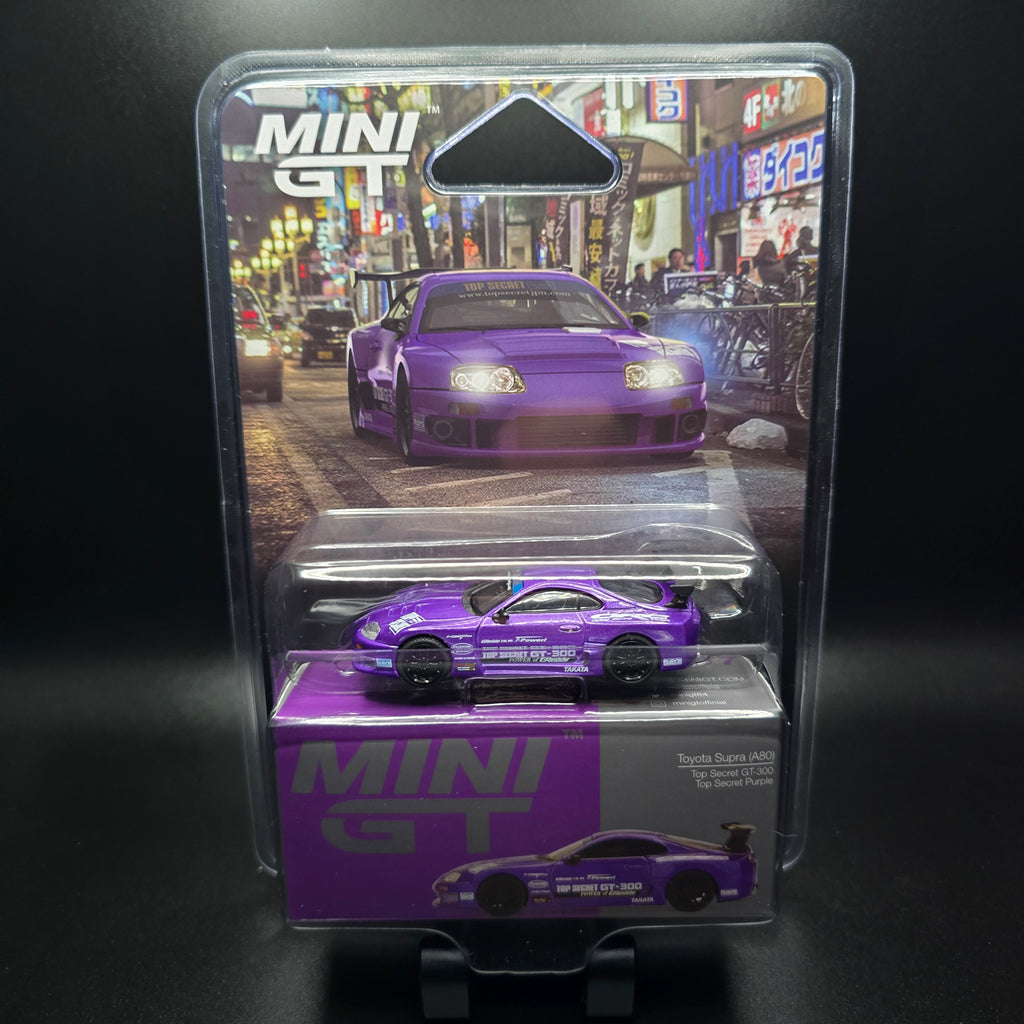 Mini GT 1:64 Toyota Supra (A80) Top Secret GT-300 Top Secret Purple