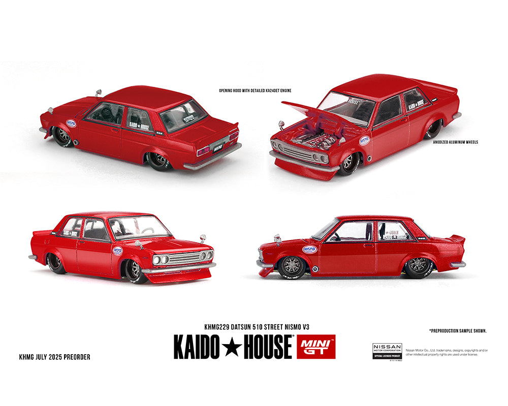 Kaido House 1:64 Datsun 510 Street Nismo V3 – Red #229