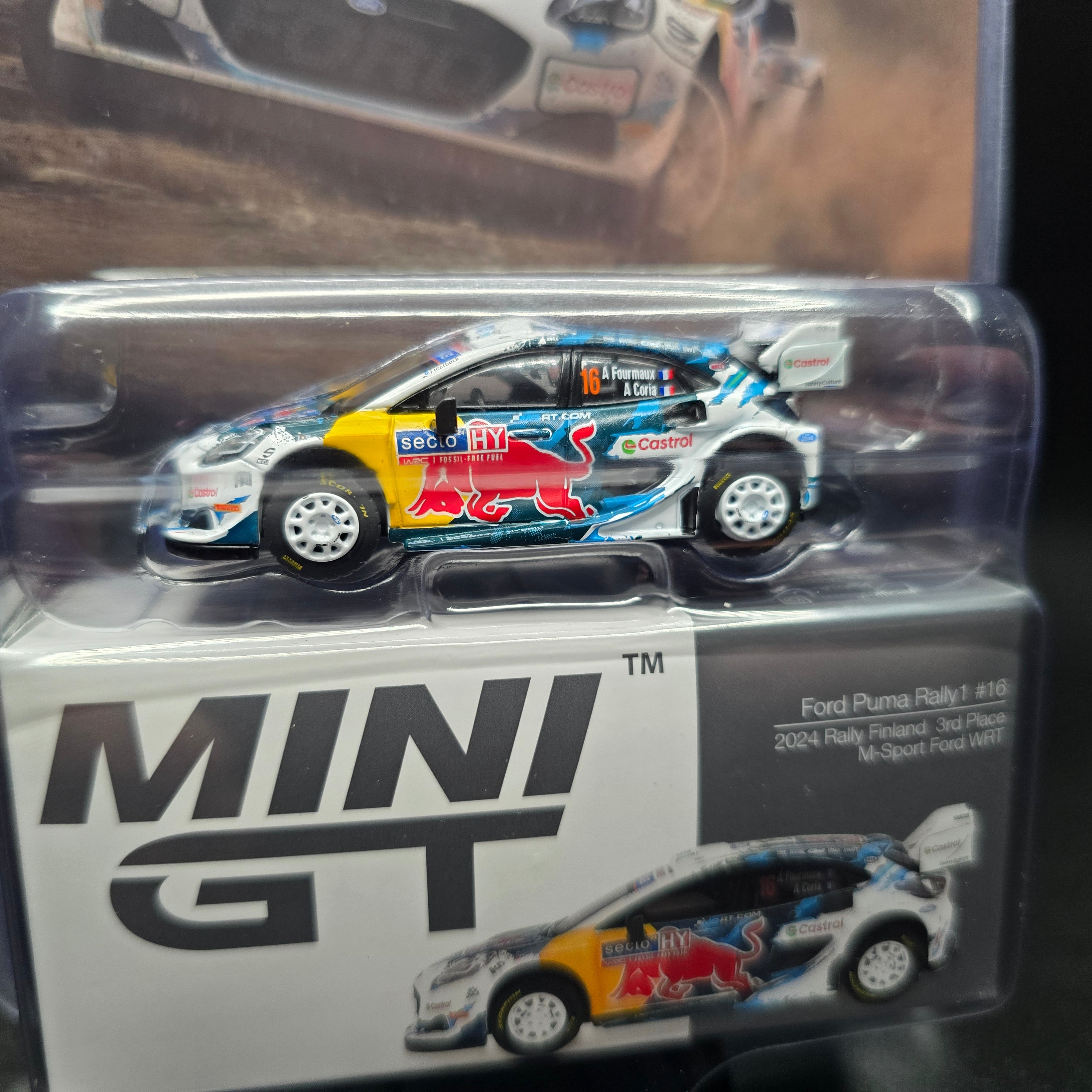 Mini GT 1:64 Ford Puma Rally1 #16 M-Sport Ford WRT 2024 Rally Finland 3rd Place – White