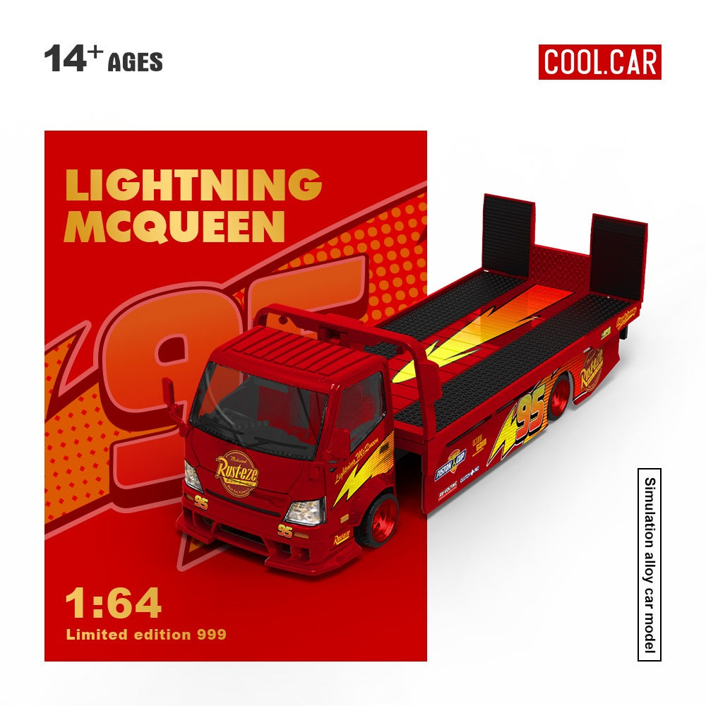 Cool Car H300 Flatbed Transport Trailer - Lightning McQueen Finish