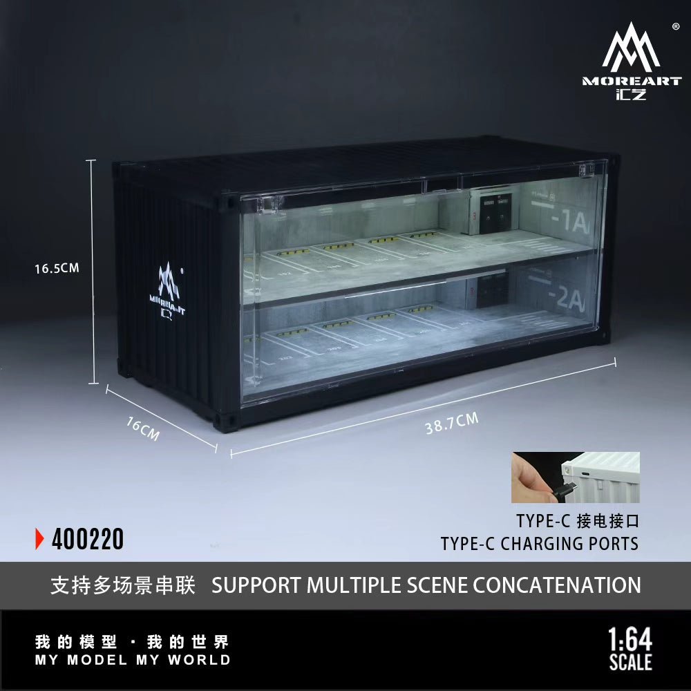 MoreArt 1:64 THE SCENE OF A CONTAINER UNDERGROUND PARKING GARAGE MO400220