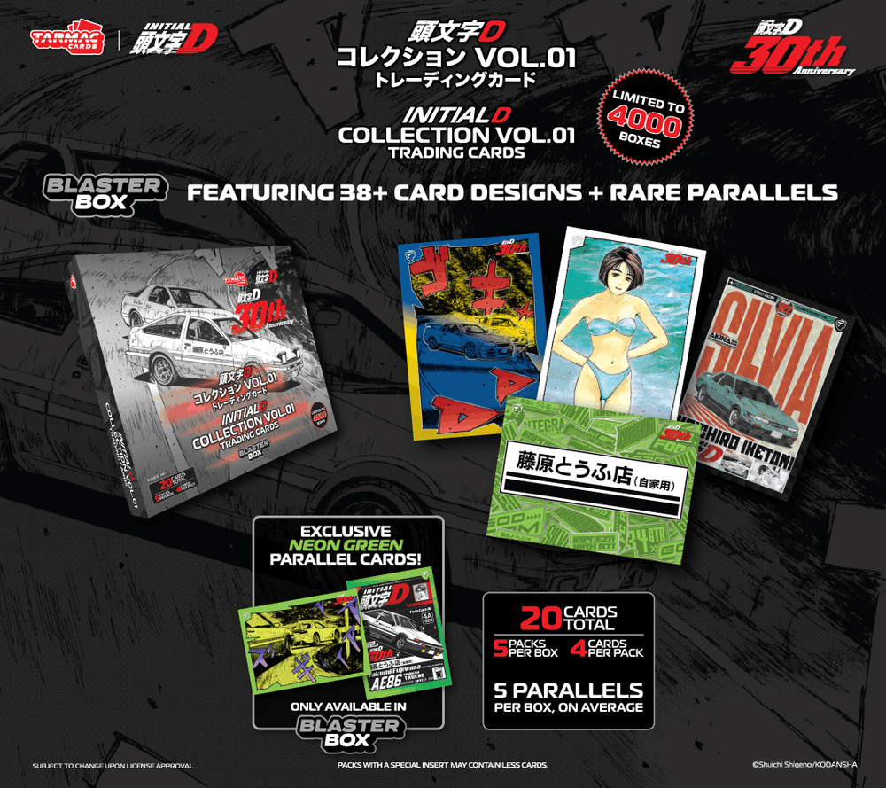 Tarmac Cards Initial D Collection Vol.01 - 30th Anniversary - Blaster Box TC-IDC-B01
