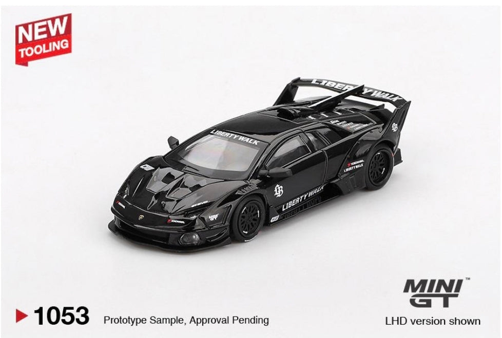 Mini GT 1:64 Lamborghini LB-Silhouette WORKS MURCIELAGO GT- Evo Black