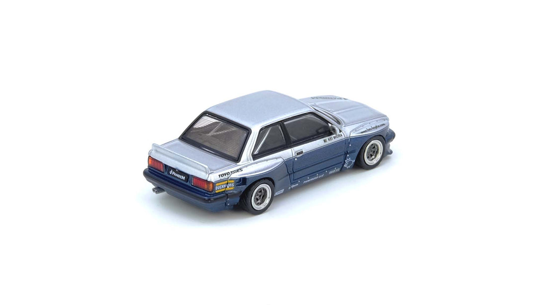 INNO64 1/64 PANDEM E30 M3 Silver/Blue IN64-E30P-SILBLU