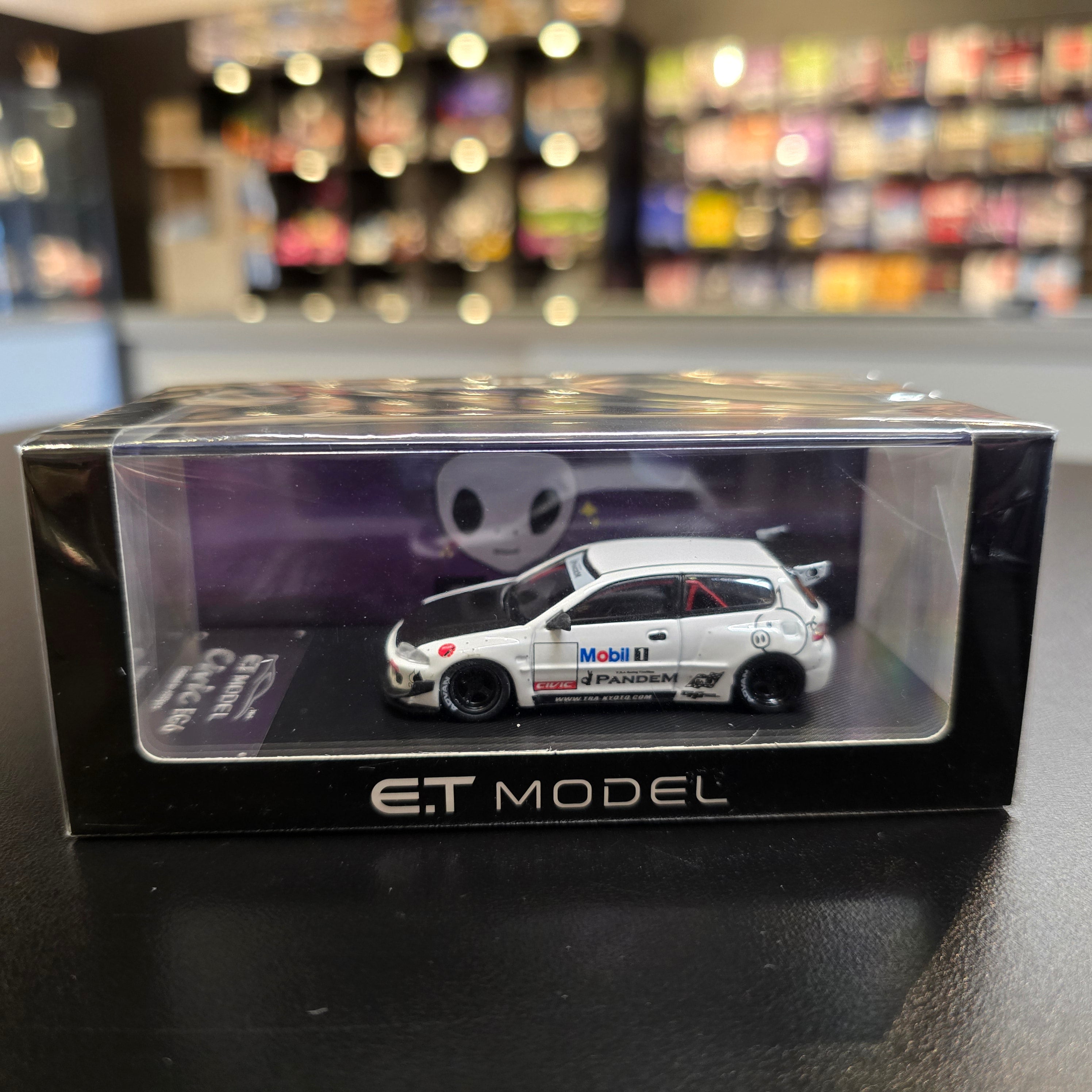 ET Model 1/64 Pandem Civic EG6 Rocket Bunny Wide Body Diecast Model