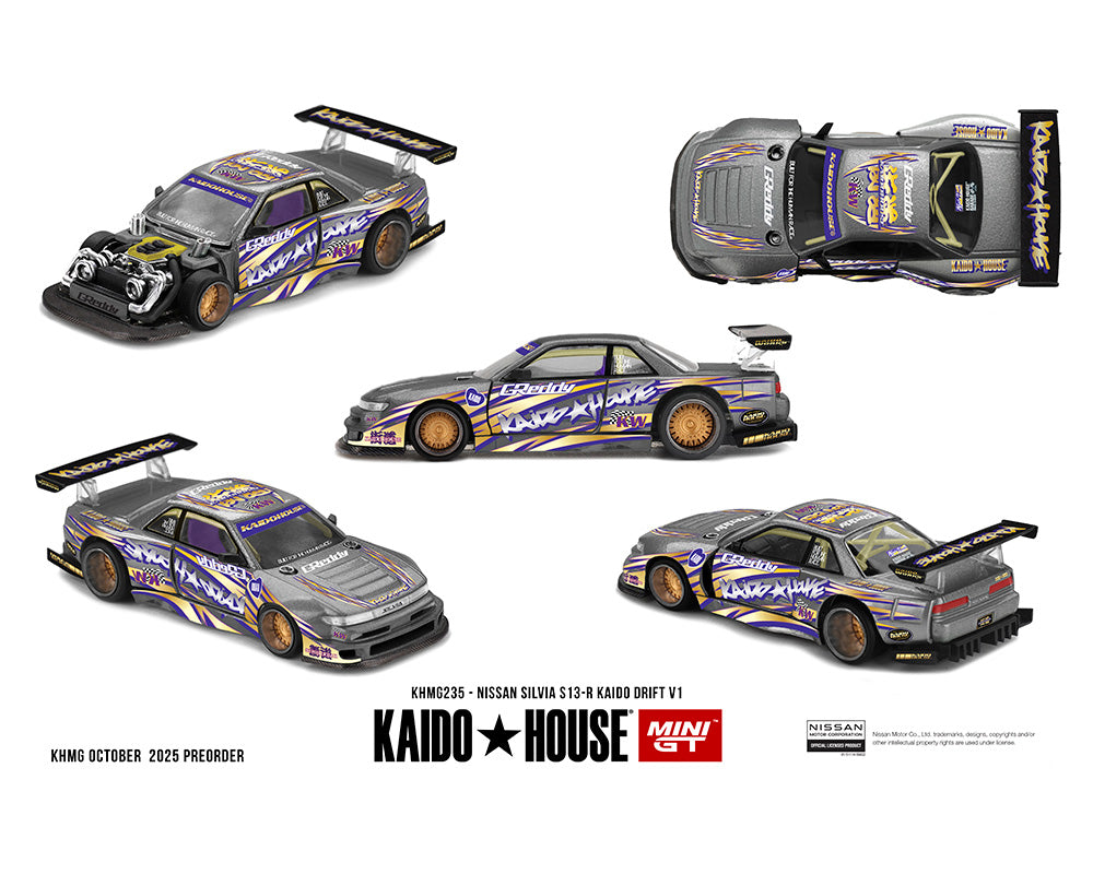 Kaido House Nissan Silvia S13-R Kaido Drift V1 Greddy – Gunmetal Gray