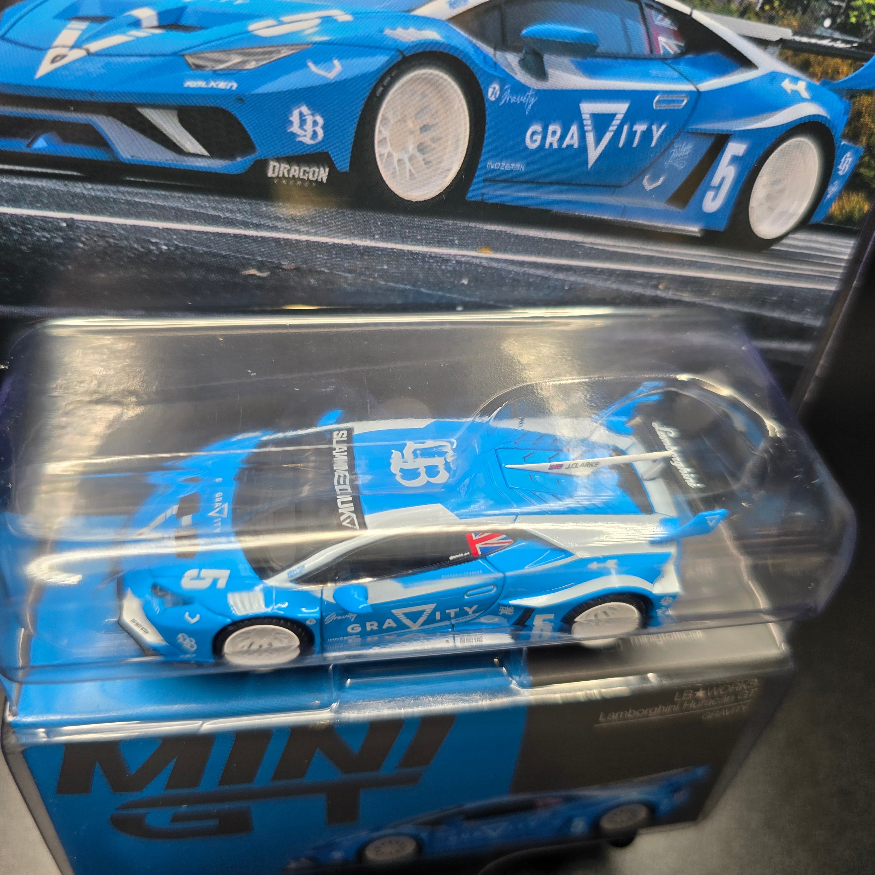 Mini GT 1:64 LB★WORKS Lamborghini Huracán GT GRAVITY – Blue 1055