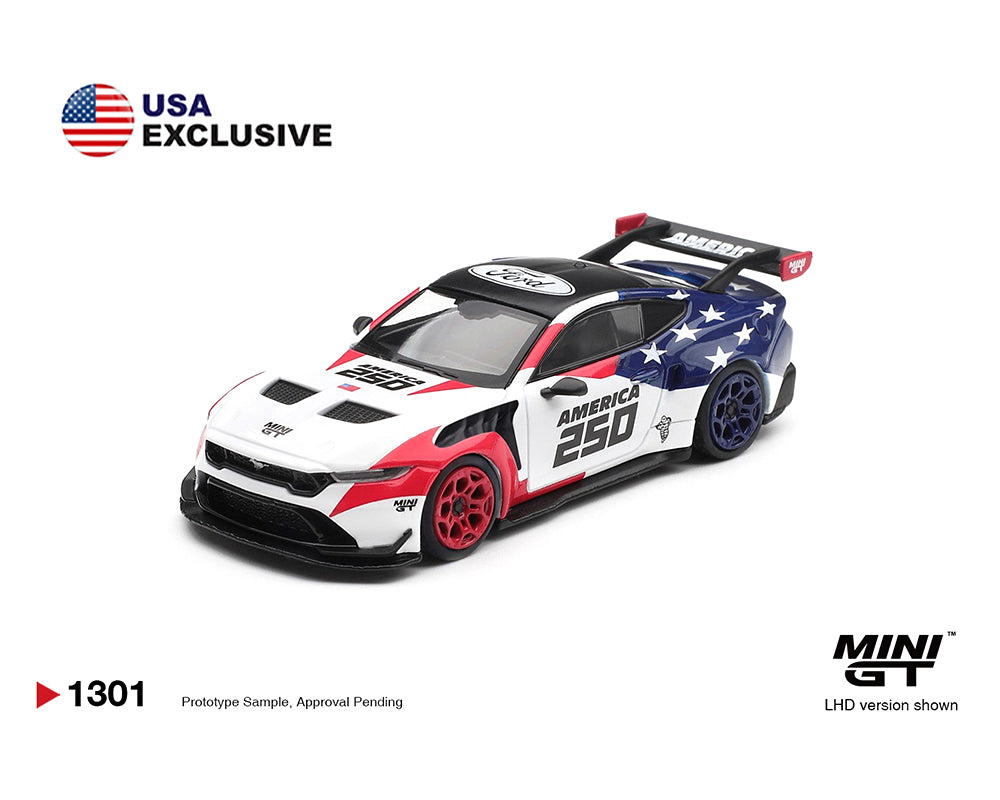 Mini GT 1:64 Ford Mustang GTD America 250 USA Exclusive LHD- Limited Edition 1301