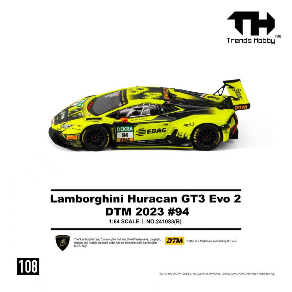 Trends Hobby 1/64 Lamborghini Huracan GT3 Evo 2 DTM 2023 No.94 241083B