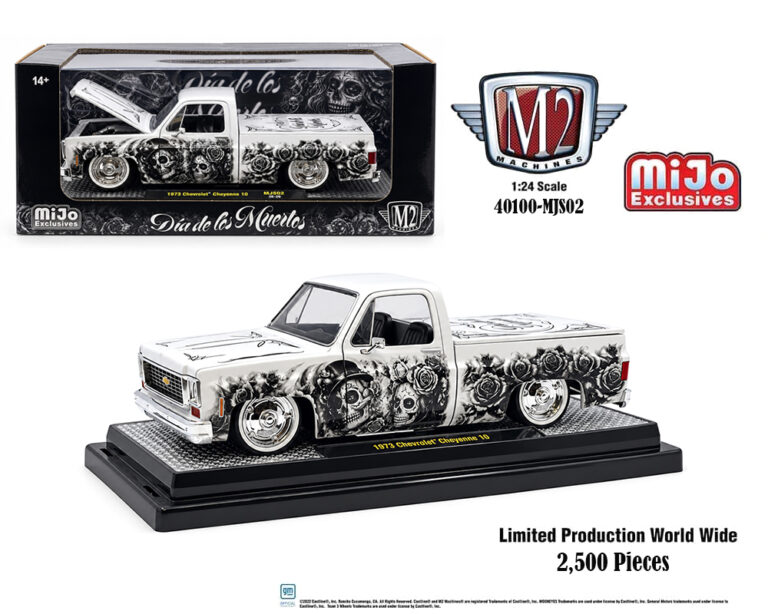 M2 Machines 1:24 1978 Chevrolet C10 Squarebody Custom “Dia De Los Muertos” Limited Edition 2,500 Pcs