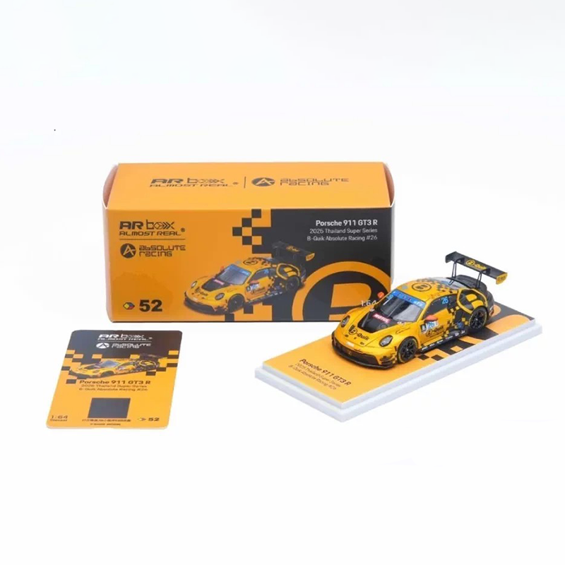 TDE 2026 AR BOX 1:64 Porsche 911 GT3 R Thailand Super Series Diecast Model – GT Racing