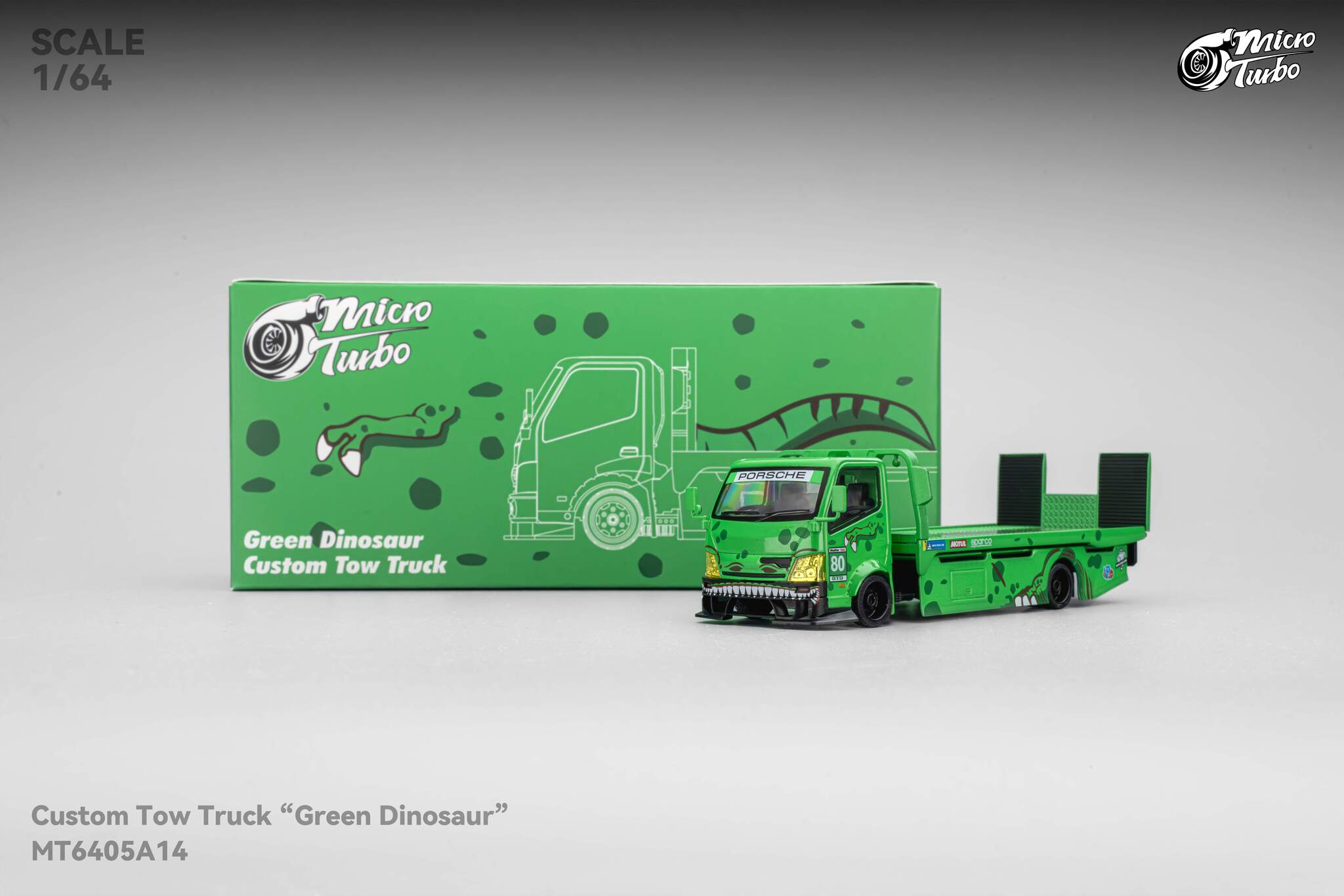 Mega Gear 1/64 Custom Hauler Green Dino Rexy