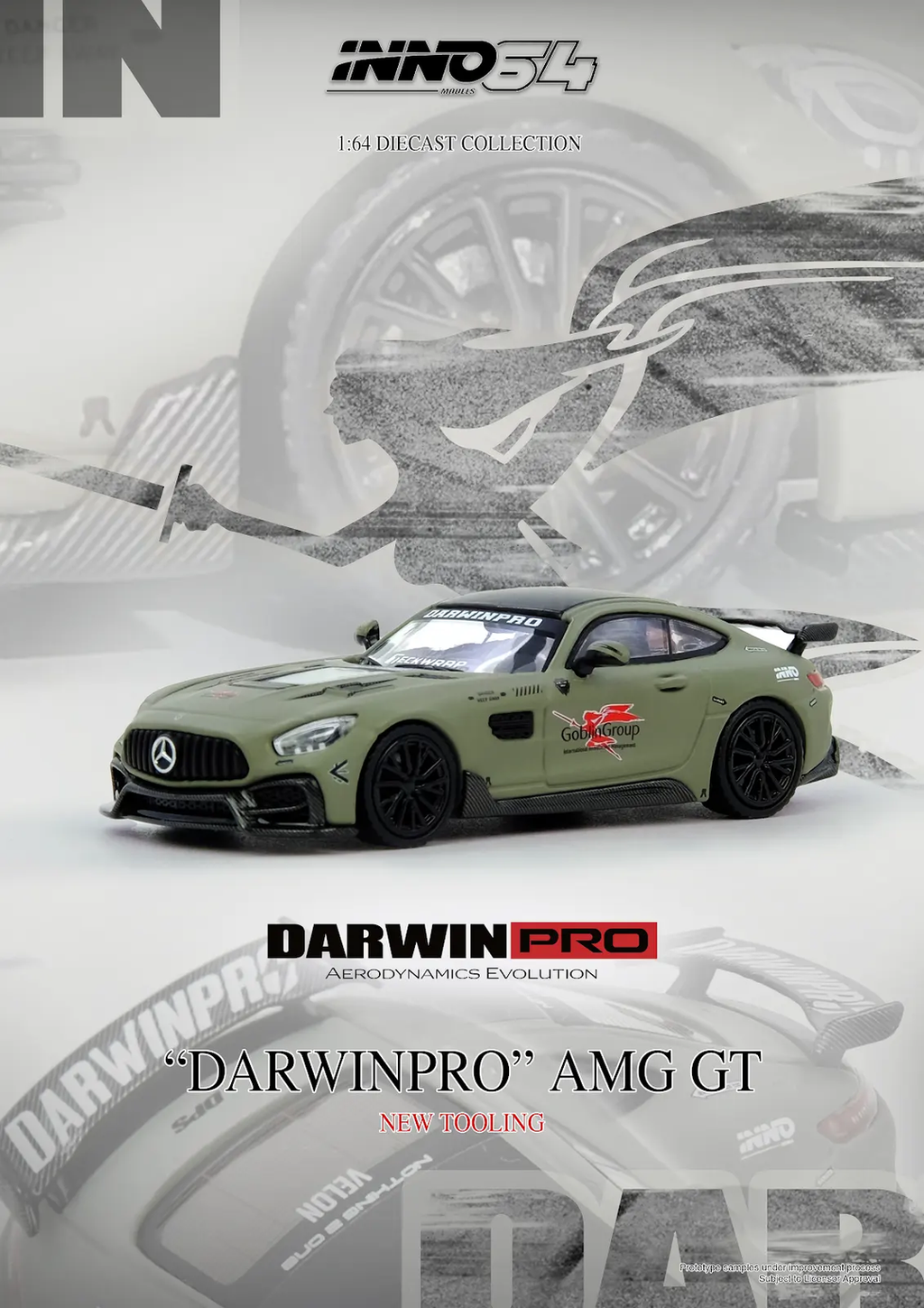 INNO64 1/64 DARWIN PRO AMG GT IN64-AMGGT-DP01
