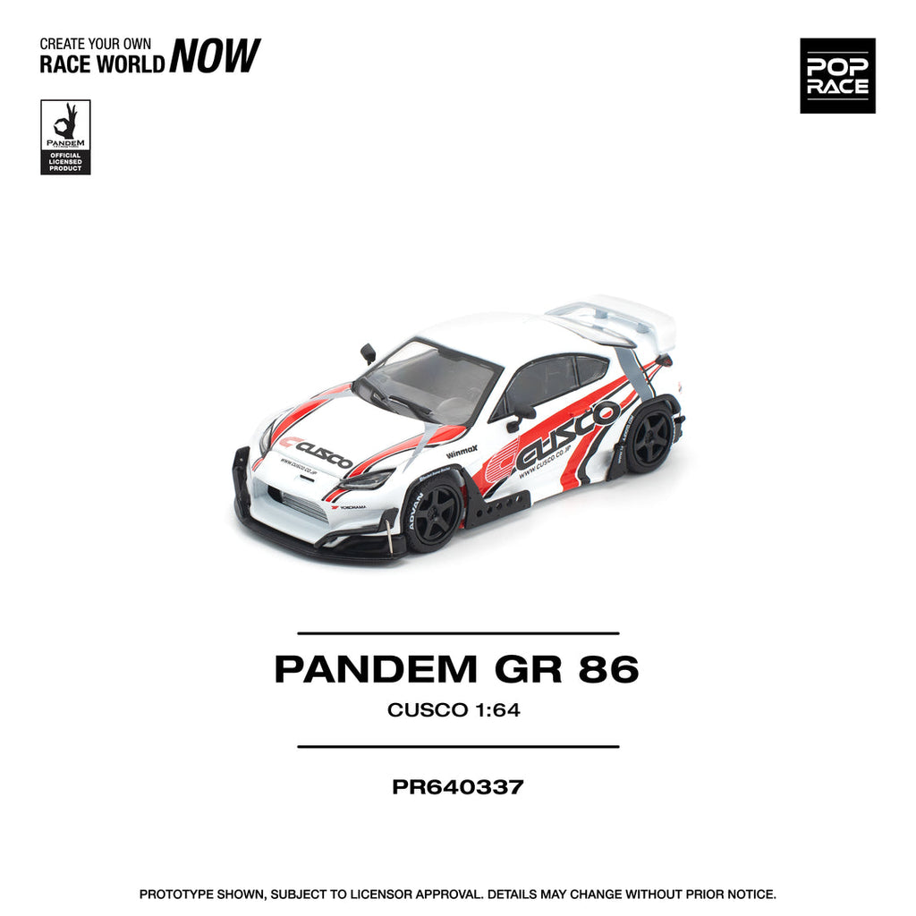 POP RACE 1/64 PANDEM GR86 - CUSCO PR640337