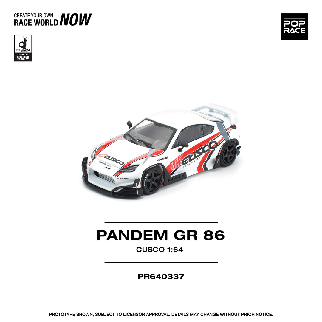 POP RACE 1/64 PANDEM GR86 - CUSCO PR640337