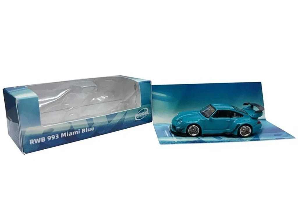 MODELMODEL 1/64 RWB 993 Miami Blue (Paper Box) MM64-RWB993-005
