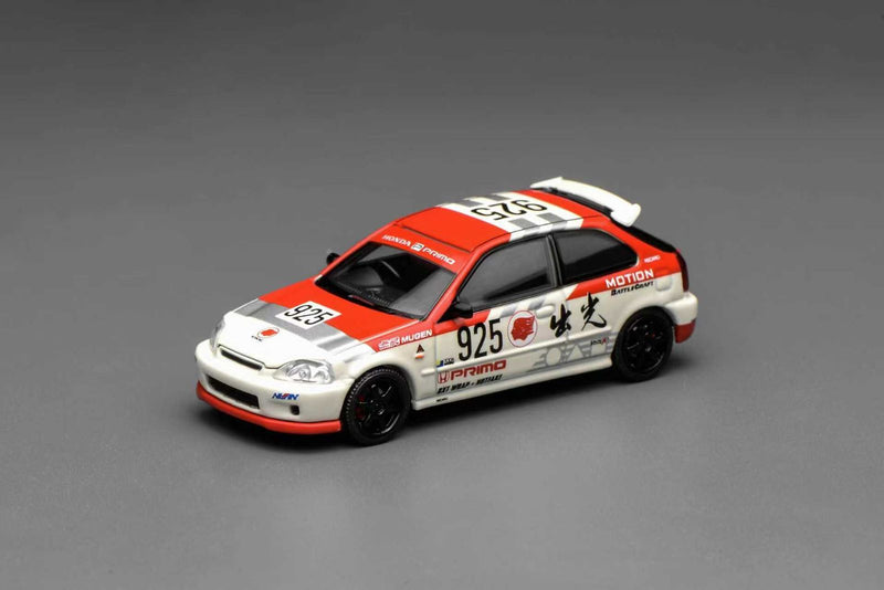 Motorhelix 1/64 Honda Civic TYPE R (EK9) Idemitsu Motion Red M65040