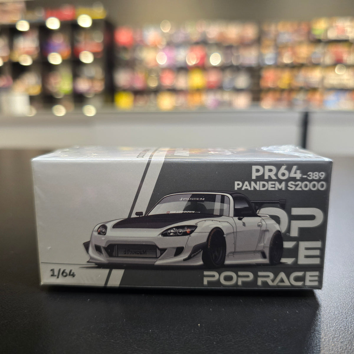 POP RACE 1/64 PANDEM S2000 SOFTTOP WHITE TOOLING VARIANT PR640389