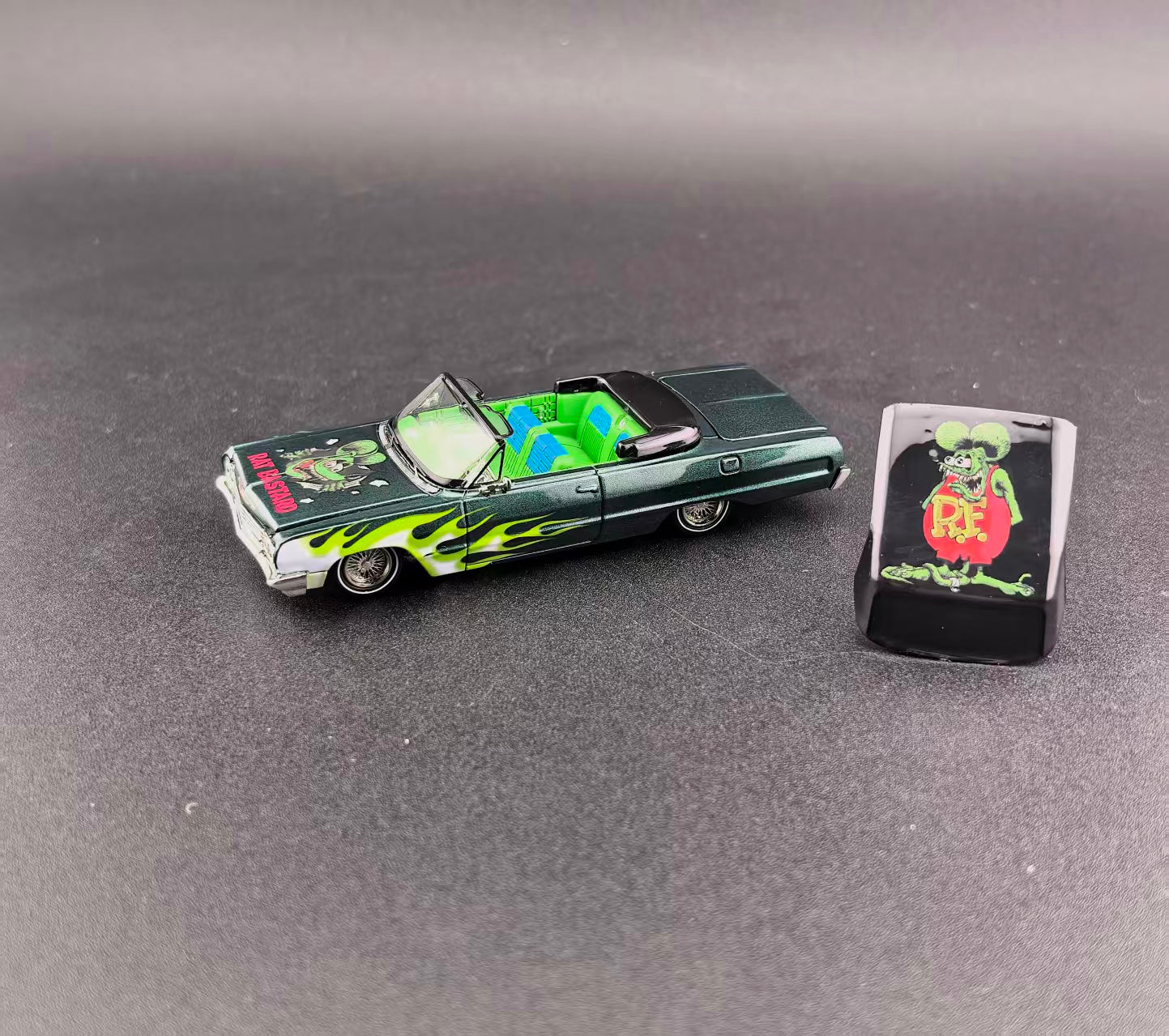 Fine Works 64 Chevrolet Impala West Coast Bouncing Cars Rat Fink 1/64