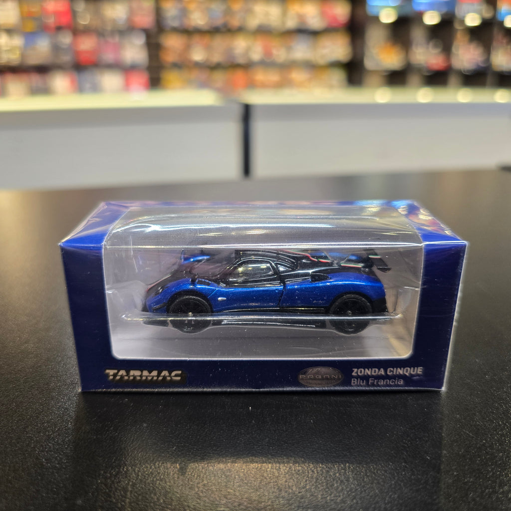 Tarmac Works 1:64 Pagani Zonda Cinque in Blu Francia