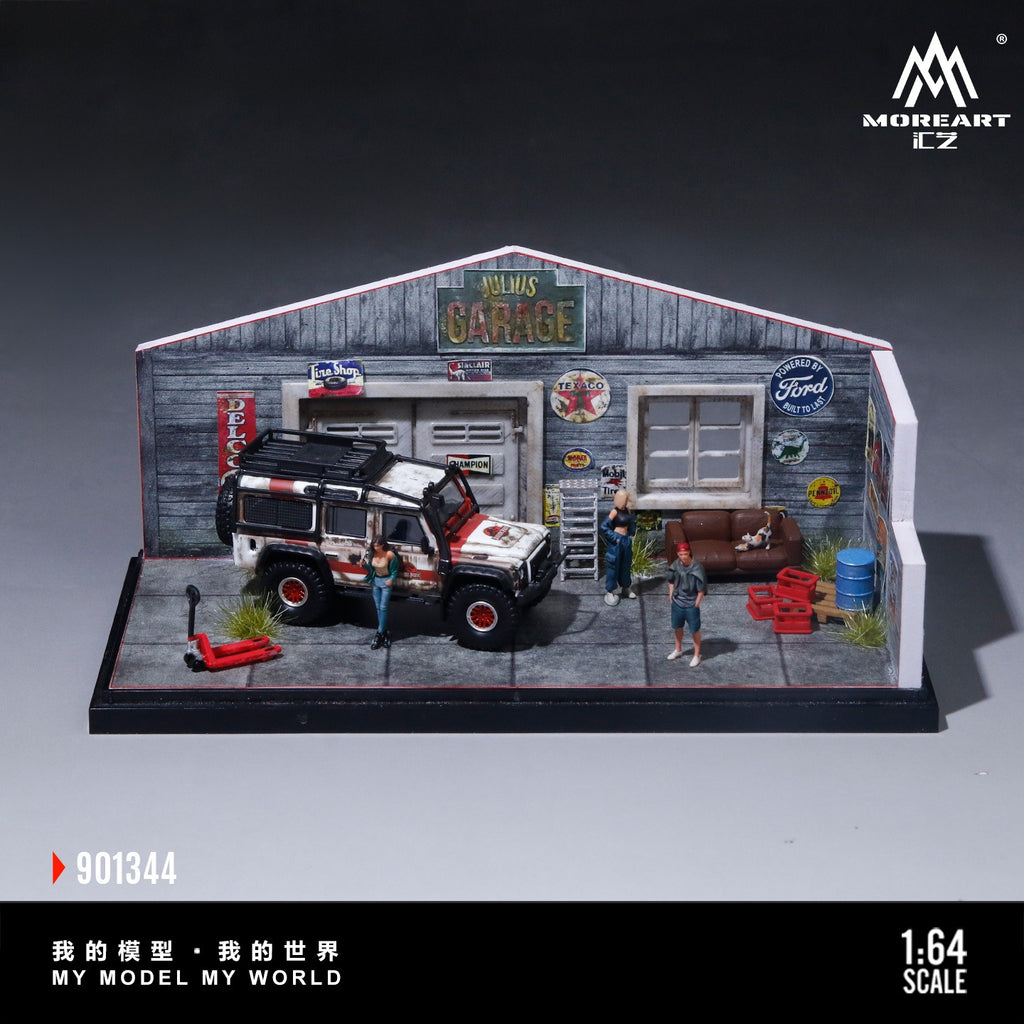 MoreArt 1:64 American Retro DIY Repair Workshop Scene Series Model