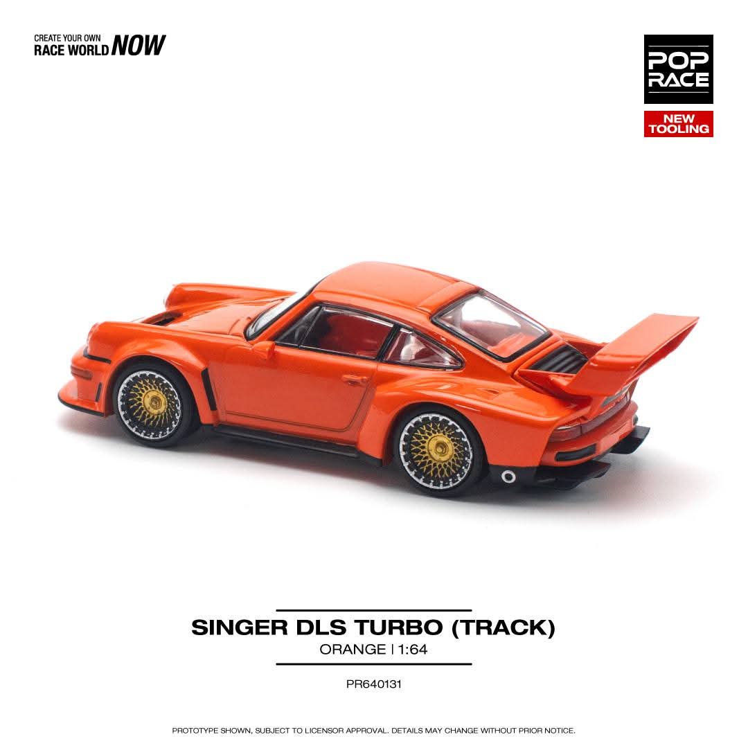 POP RACE 1/64 SINGER DLS TURBO (TRACK) ORANGE PR640131