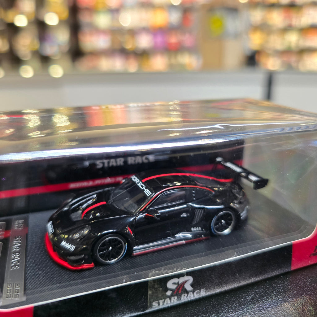 Star Race Porsche 911 GT3 R Black Red Stripe
